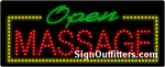 Massage (Open) LED Sign - Regular Design