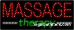 Massage (Therapy) LED Sign - Regular Design