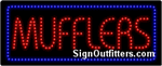 Mufflers (Blue Boarder) LED Sign - Regular Design