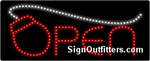 Open with Mouse Graphic LED Sign - Regular Design