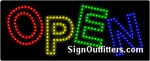 Open in MultiColor LED Sign - Regular Design