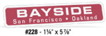 Chrome Stock Shape Auto Decal #228