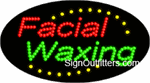 Facial/Waxing LED Sign - Flashing Design