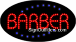Barber LED Sign - Flashing Design