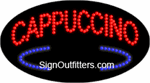 Cappuccino with Cup Graphic LED Sign - Flashing Design