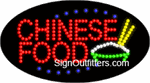 Chinese Food LED Sign - Flashing Design