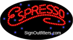 Espresso with Cup Graphic LED Sign - Flashing Design