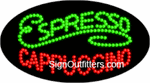 Espresso/Cappuccino with Foam Graphic LED Sign - Flashing Design