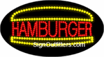 Hamburger LED Sign - Flashing Design