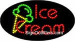 Ice Cream LED Sign - Flashing Design