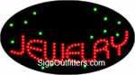 Jewelry with Diamond Graphic LED Sign - Flashing Design