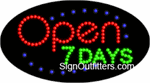 Open 7 Days LED Sign - Flashing Design