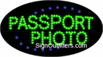 Passport Photo LED Sign - Flashing Design