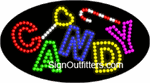 Candy with Candy Graphics LED Sign - Flashing Design