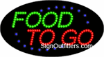 Food To Go LED Sign - Flashing Design
