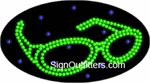 Sun Glasses Graphic LED Sign - Flashing Design