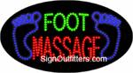 Foot Massage LED Sign - Flashing Design