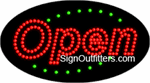 Open with Block Font LED Sign - Flashing Design
