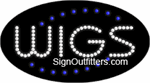Wigs LED Sign - Flashing Design