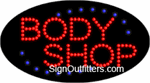 Body Shop LED Sign - Flashing Design
