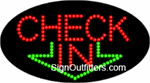 Check In LED Sign - Flashing Design