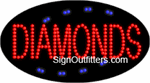 Diamonds LED Sign - Flashing Design