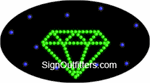 Diamond Graphic LED Sign - Flashing Design