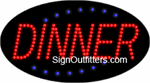 Dinner LED Sign - Flashing Design