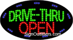 Drive-Thru Open LED Sign - Flashing Design
