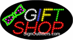 Gift Shop LED Sign - Flashing Design