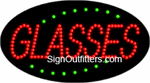 Glasses LED Sign - Flashing Design
