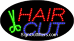 Hair Cut LED Sign - Flashing Design