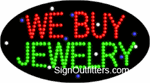 We Buy Jewelry LED Sign - Flashing Design