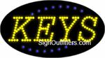 Keys LED Sign - Flashing Design