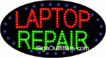 Laptop Repair LED Sign - Flashing Design