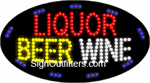 Liquor Beer Wine LED Sign - Flashing Design