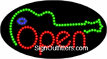 Open with Guitar Graphics LED Sign - Flashing Design