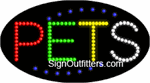 Pets LED Sign - Flashing Design