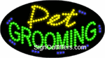 Pet Grooming LED Sign - Flashing Design