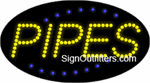 Pipes LED Sign - Flashing Design