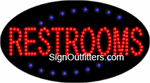 Restrooms LED Sign - Flashing Design