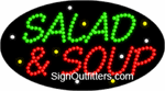 Salad & Soup LED Sign - Flashing Design