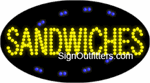 Sandwiches LED Sign - Flashing Design