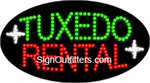 Tuxedo Rental LED Sign - Flashing Design