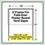 U-Frame Sign Wires for 28'' x 11'' yard signs.
