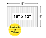 Corrugated Plastic Yard Sign Blanks - 18'' x 12''