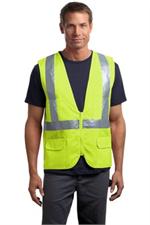 Cornerstone ANSI Class 2 Mesh Back Safety Vest Yellow