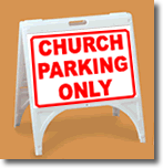 ZQuick Sign - Church Parking Only