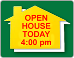 House Shaped Yard Sign.  Great for Real Estate.