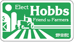 Lapel Stickers - #3135P One Color - 1 1/2'' x 2 1/4'' - Political Campaign Stickers